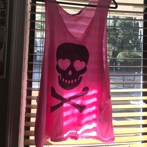 Wildfox Skull Heart Tank